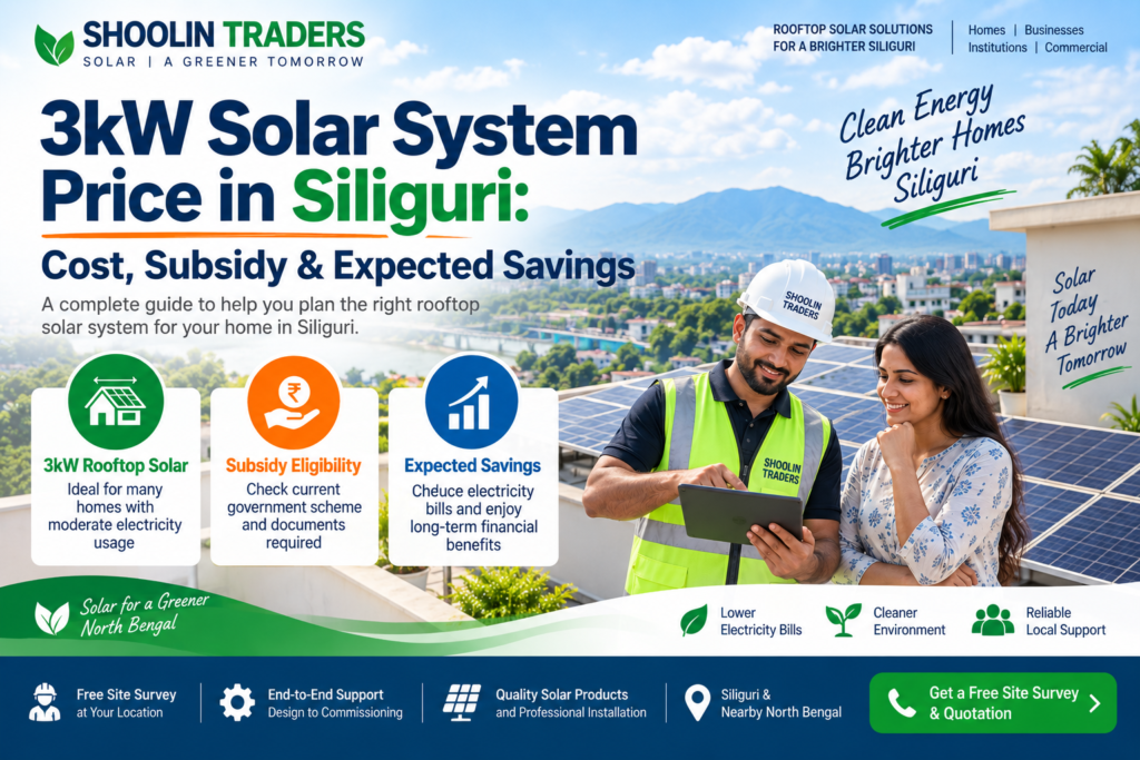 3kW Solar System Price in Siliguri